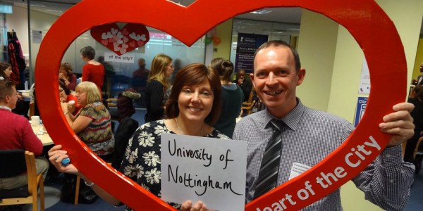 Jill Bennett and Chris Holmes from Community Partnerships at the University of Nottingham