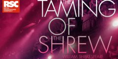 The Taming of the Shrew (words on purple background)