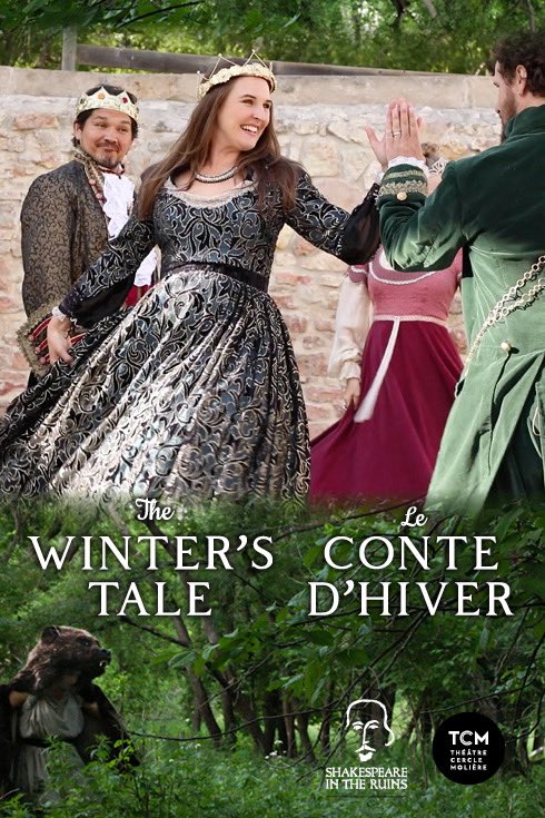 Poster for Winter's Tale, featuring a group of people in robes dancing