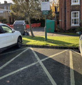 Carer's parking near the library
