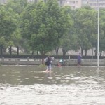 A photograph of flooding in Ningbo, China, 2013 (photo from Faith Chan)