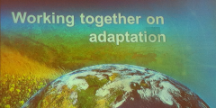A photograph of the closing slide of keynote speech at the 2013 EEAC conference