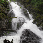 A photograph of a waterfall on the Hamilton Mountain trail