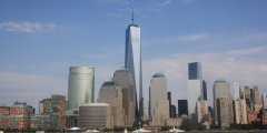A photograph of the New York skyline