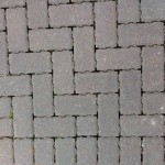 A photograph of permeable paving in a school car park in Edinburgh.
