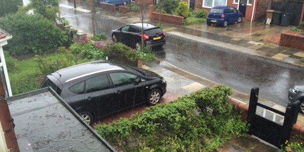 Summer rainfall in Newcastle (photo credits: L. McGinty)
