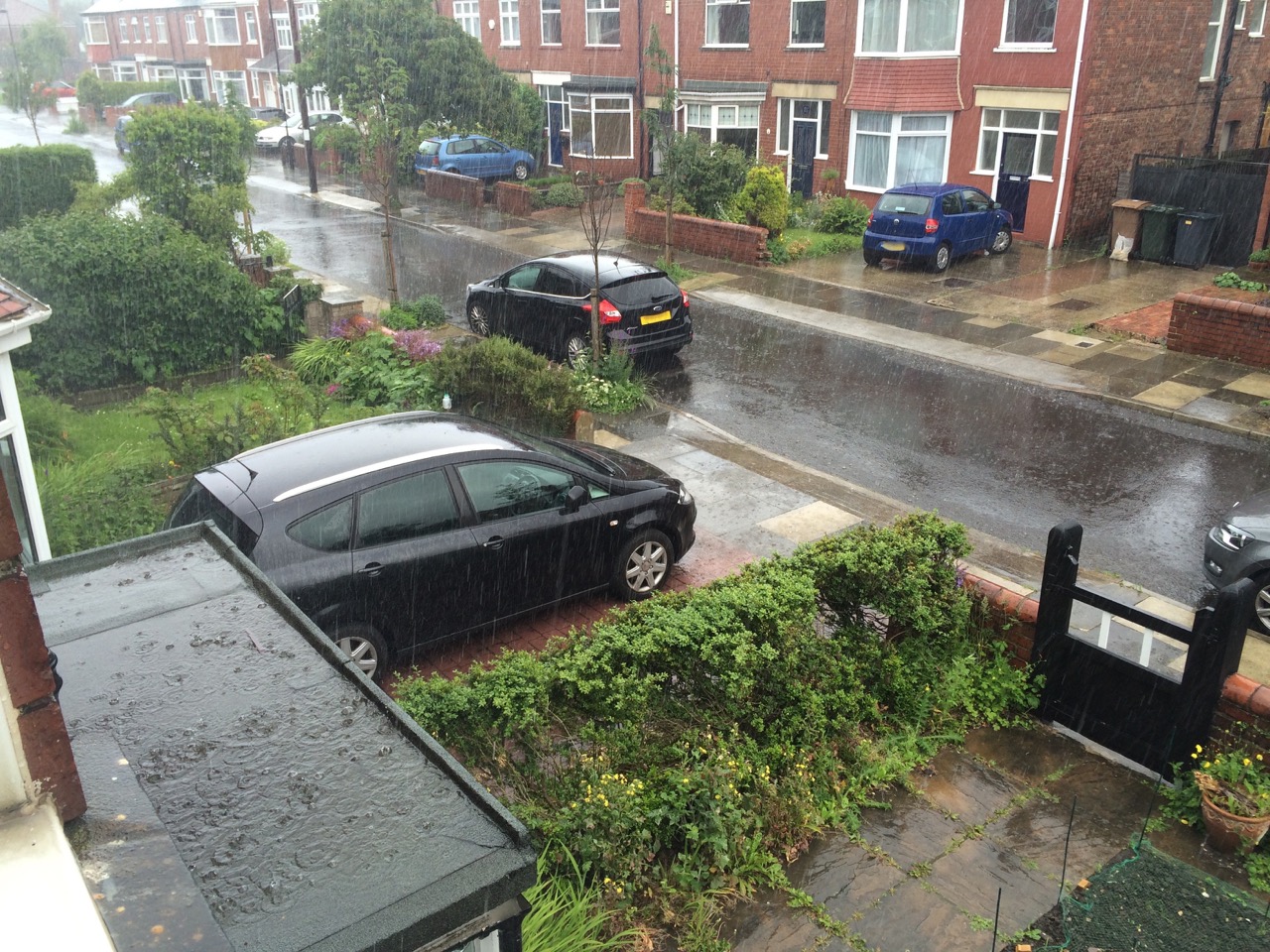 Summer rainfall in Newcastle (photo credits: L. McGinty)