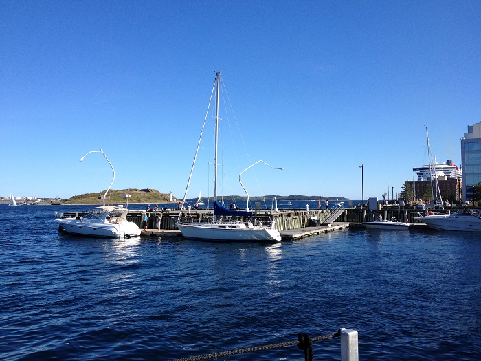 A photograph of Halifax harbour, Nova Scotia, Canada