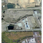 Google Earth Aerial images of the Granton Ponds