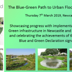 Details of the Newcastle 2019 dissemiantion event: The Blue-Green Path to Urban Flood Resilience