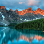 Mountain scence in Alberta, Canada