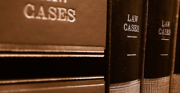 Collection of books titled 'law cases'