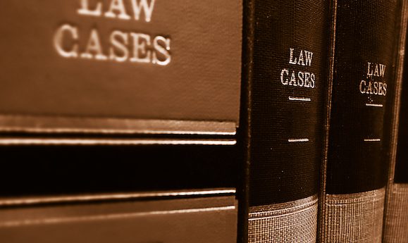 Collection of books titled 'law cases'