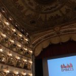 Picture of the conference which is held in an old, but beautiful Italian theatre