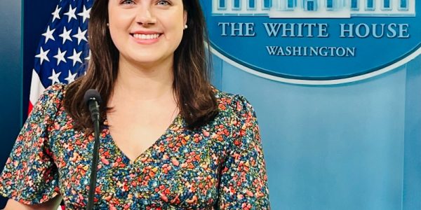 Iona Hampson in the White House, Washington DC