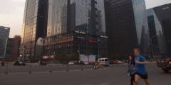 Training in Ningbo's central business district