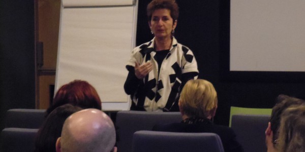 Filmmaker Dr Ruth Beckerman participating in a QA at the conference