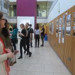 'Then and Now' private viewing in the Humanities Building Atrium.