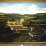 Oil painting of Wollaton Hall and Park, Nottinghamshire, by Jan Siberechts, 1697