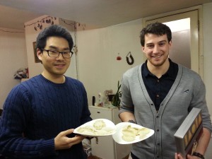 Chae and Anthony ! The Dumplings Championship Winners earned a box of scottish shortbread...