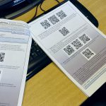 Document with QR codes