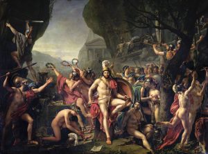 Jacques-Louis David's monumental painting of Leonidas