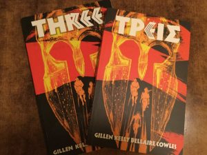 Graphic novel 'Three' in English and Greek