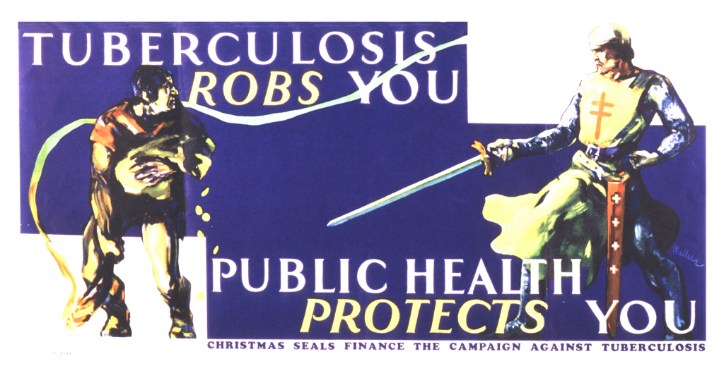 Tuberculosis robs you, public health protects you poster