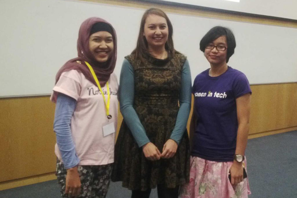 International students at The University of Nottingham Women in Technology Day