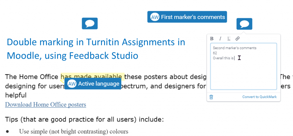 moodle marking assignments