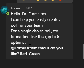 MS Forms Poll