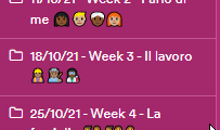 Emojis in a Moodle navigation menu