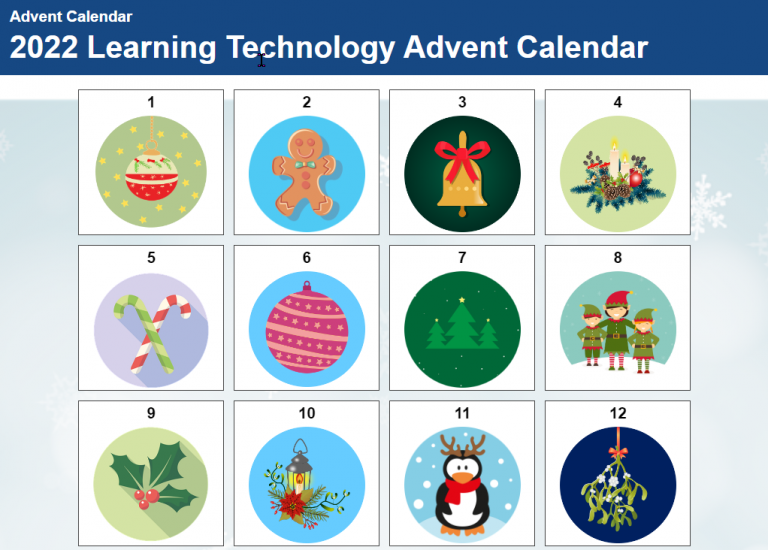 Advent calendar 1 Learning Technology