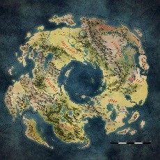 A role-playing world map