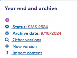 Year End and Archive block in Moodle