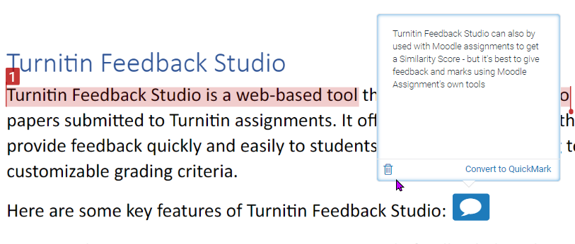 moodle turnitin assignment