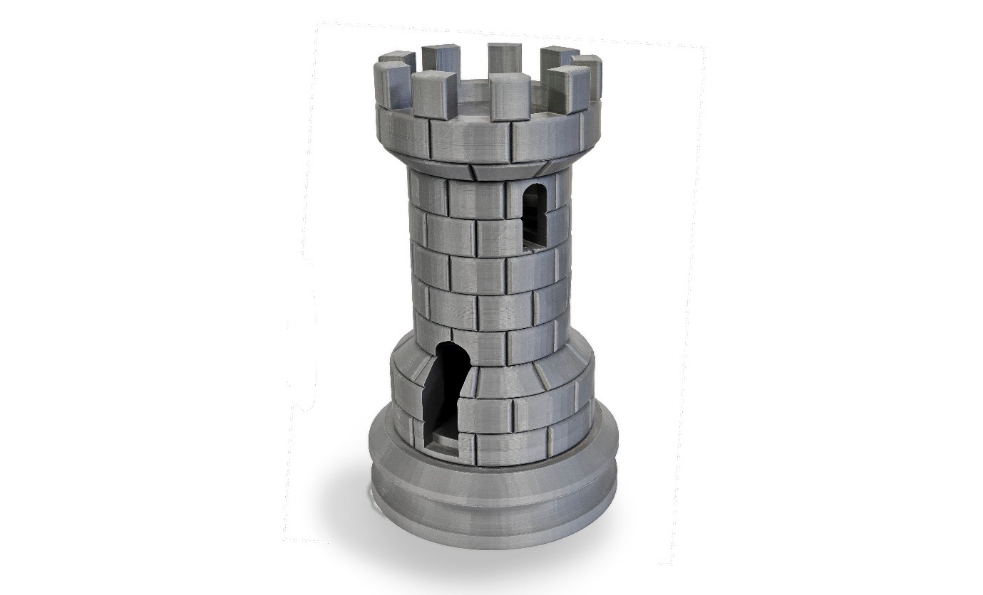 A 3D chess piece - the rook