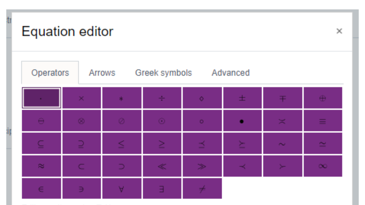 MathJax Equation Editor