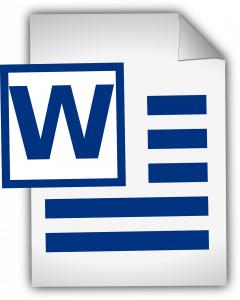 icon for microsoft word document.