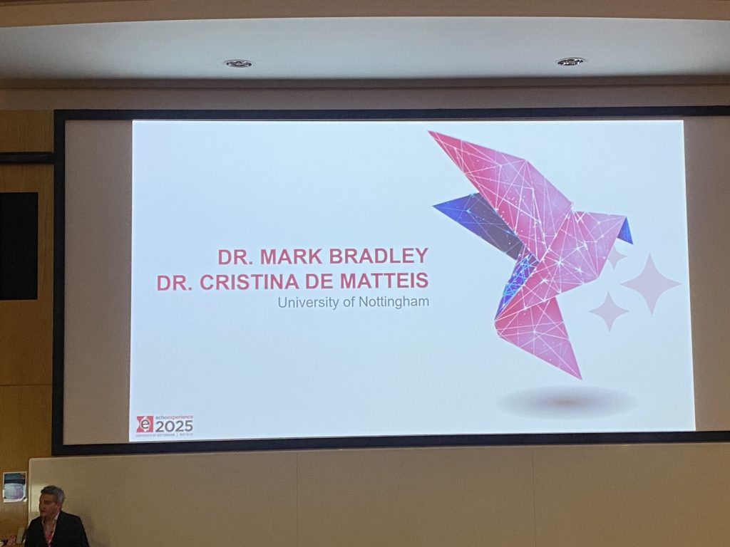 Introduction to the Echo Engage Conference 2025 from Dr. Mark Bradley and Dr. Cristina De Matteis of the University of Nottingham.