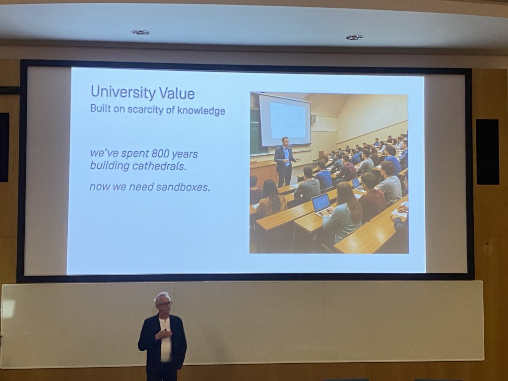 Graham Brown-Martin keynote address from the Echo Engage Conference 2025. The value of University.