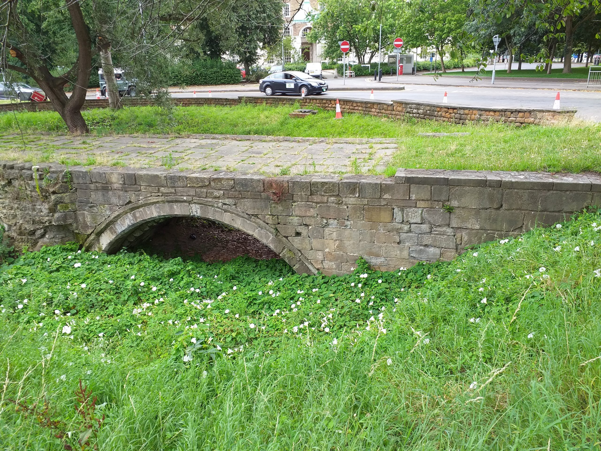 The remains of the medieval Trent Bridge