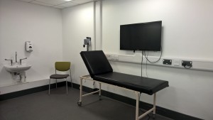 No this isn't a bed to catch 40 winks but rather our fully-equipped Clinical Skills Room