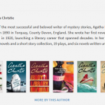 "About the Author” section for “Death on the Nile” by Agatha Christie