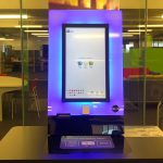 Self-service machine in Greenfield Medical Library