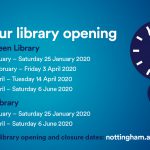 24-hour opening times for George Green Library and Business Library in 2020