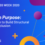 Open Access Week 2020 - Open with Purpose. Taking action to build structural equity and includion. October 19 - 25 2020.
