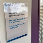 Assistive Technology Room sign