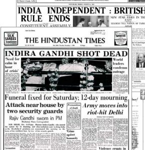 Hindustan Times newspaper covers