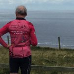 Professor Sir David Greenaway at the end of the Life Cycle 6 endurance ride